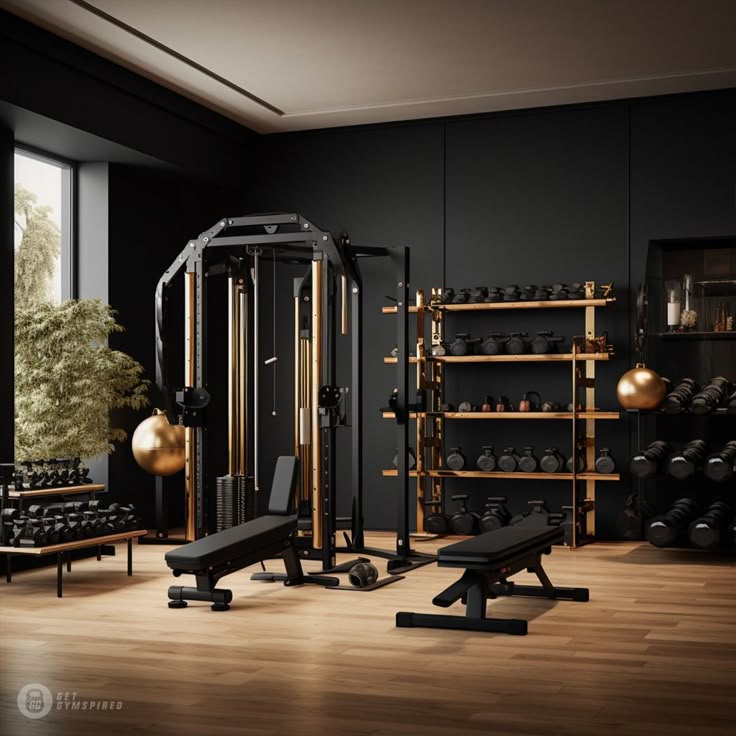 Best barbell for home gym beginners 2026 Olympic barbell on rack garage gym setup