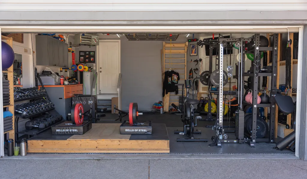 proper home gym layout and spacing
